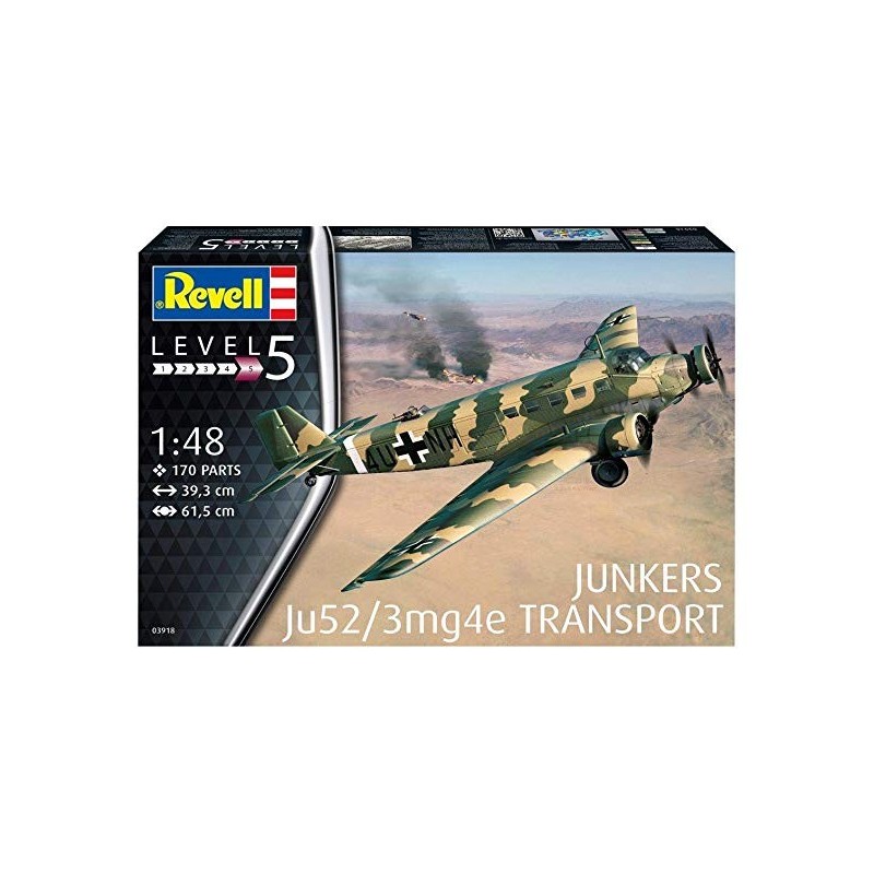 REVELL_  JUNKERS JU52/3m  TRANSPORT 1/48