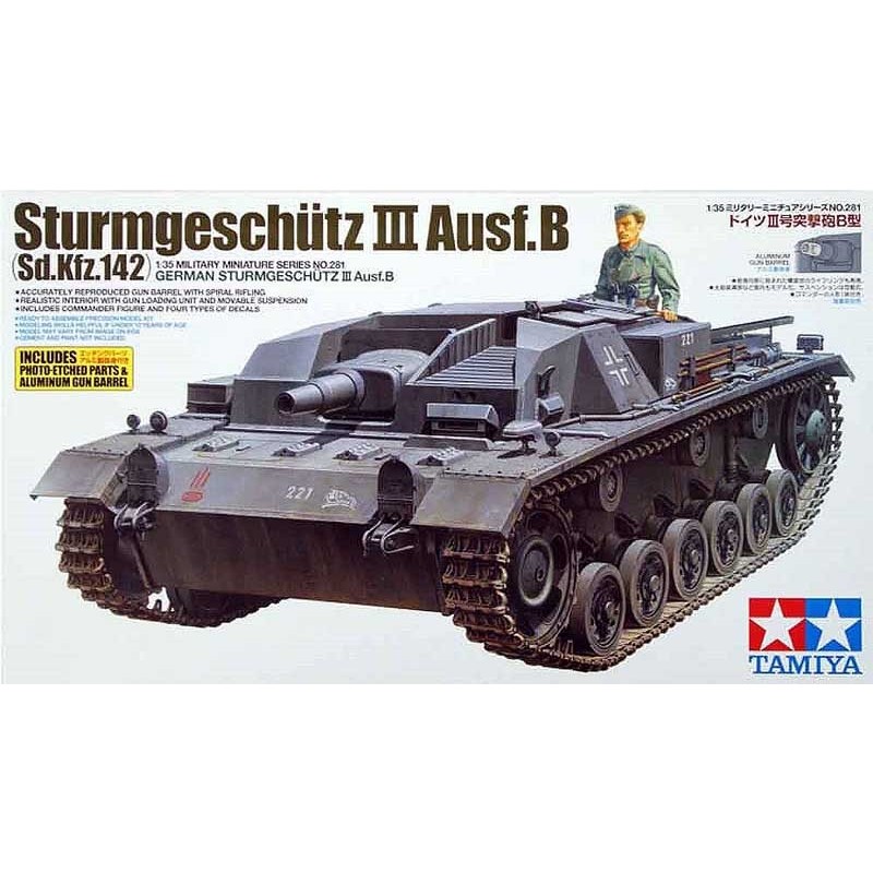 Tamiya_ Sturmgeschutz III Ausf.B (Sd.Kfz.142)_ 1/35- caja