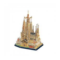 National Gegraphic. La Sagrada Familia en Barcelona. Puzzle 3D 184 piezas-modelo