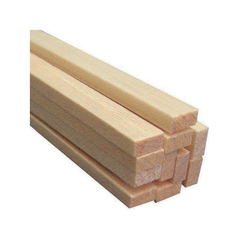 Liston Rectangular Madera de Balsa 2 x 10 mm.