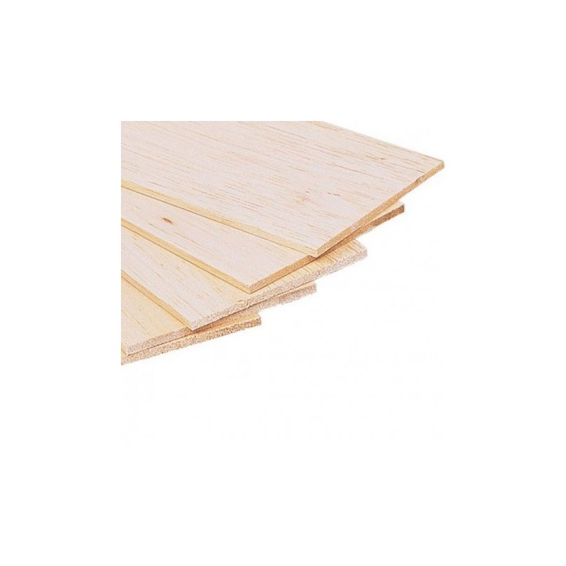 Dismoer Plancha de Madera de Balsa 100 x 1000 x 1,5 mm.