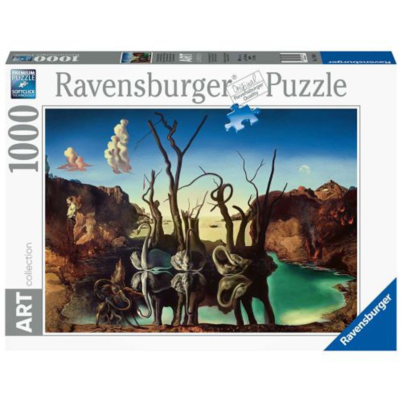 Ravensburger Art_ Dalí. Cisnes reflejando Elefantes. Puzzle 1000 piezas