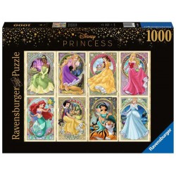 Princesas Art Nouveau. Puzzle Disney 1000 piezas