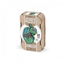 Camaleón. Puzzle de madera 111 piezas (tamaño M) - caja