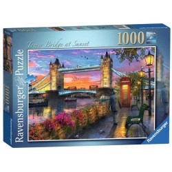 Tower Bridge al Atardecer. Puzzle 1000 piezas