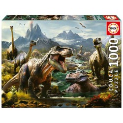 Dinosaurios feroces. Puzzle 1000 piezas