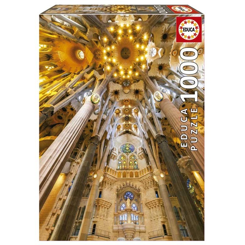 Interior de la Sagrada Familia. Puzzle 1000 piezas