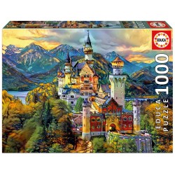 Castillo de Neuschwanstein. Puzzle 1000 piezas