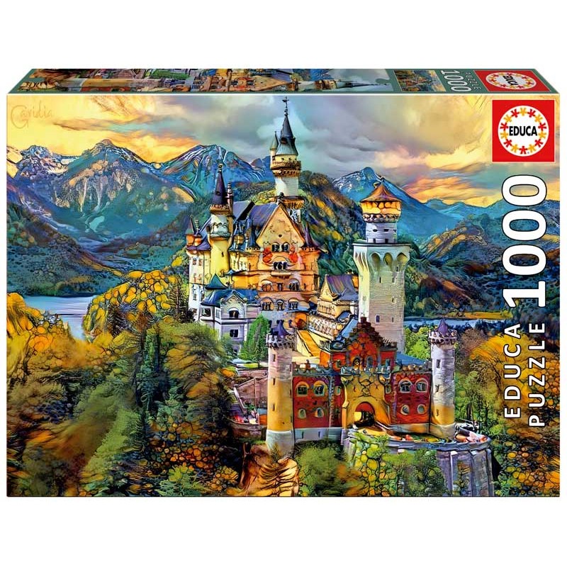 Castillo de Neuschwanstein. Puzzle 1000 piezas