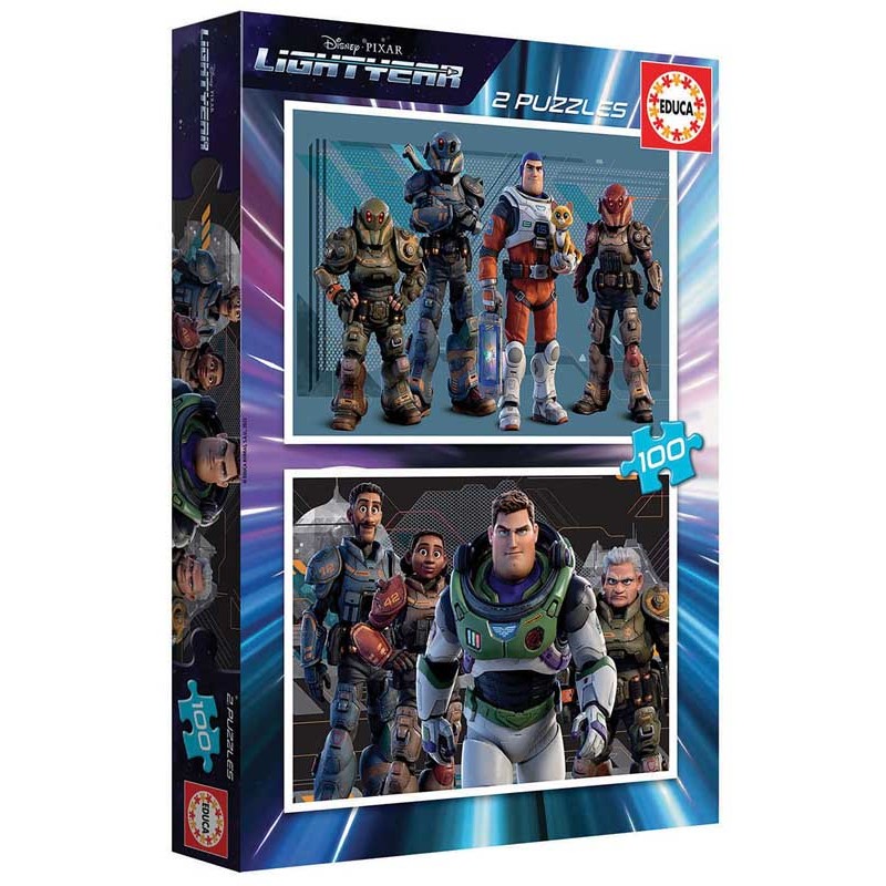 Lightyear, Disney Pixar. Puzzle 2x100 piezas