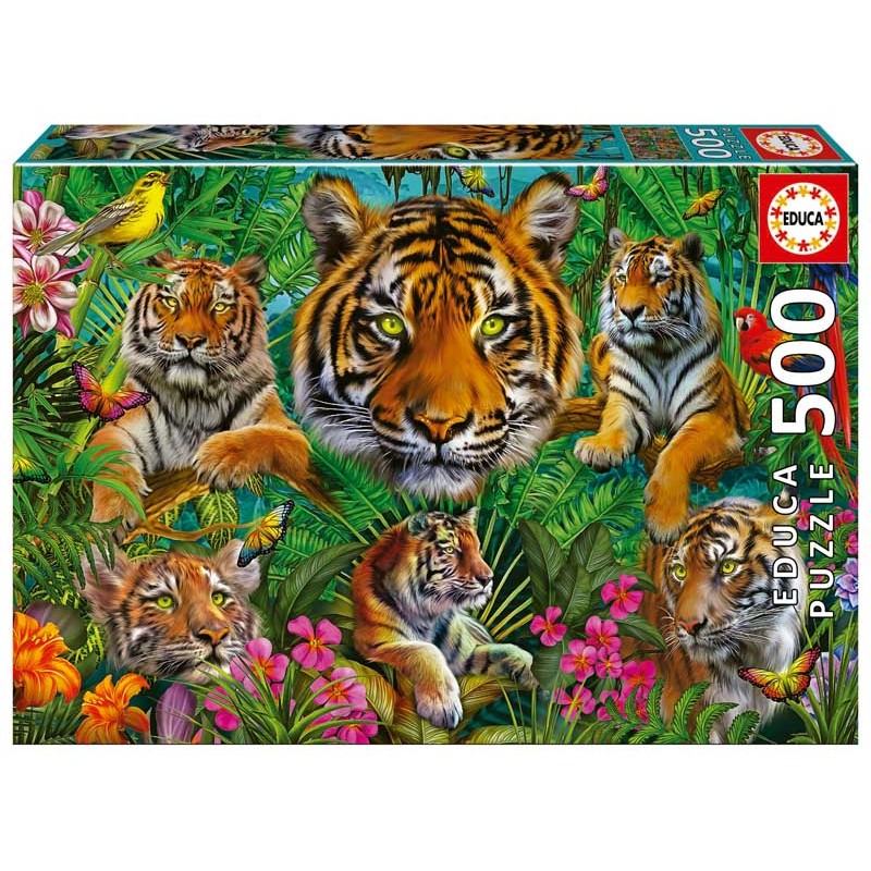 Jungla de Tigres. Puzzle 500 piezas