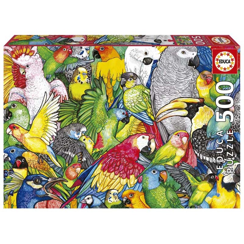 Loros. Puzzles 500 piezas