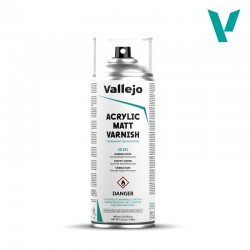 Vallejo. Barniz Acrílico Mate en Spray 400ml.