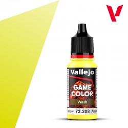 Vallejo Game Color Wash. Amarillo 18ml.