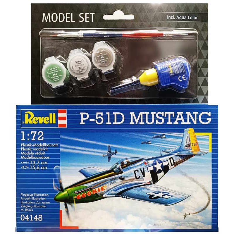 Revell Model Set_ P-51D Mustang_ 1/72